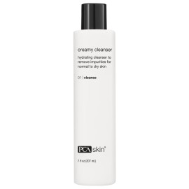 PCA SKIN Creamy Moisturizing Face Cleanser, Gentle Daily Face Wash for Dry and Sensitive Skin, Leaves Skin Feeling Soft and Smooth, Helps Remove Makeup, Dirt, and Impurities from Skin, 7.0 oz Bottle