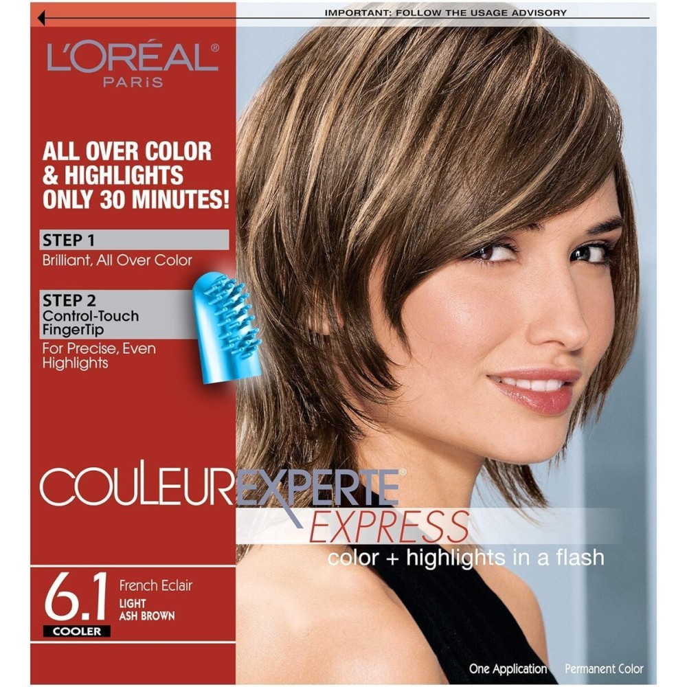 L\'Oreal Paris Couleur Experte 2-Step Home Hair Color and Highlights Kit, French clair L\'Oreal Paris Couleur Experte 2-Step Home Hair Color and Highlights Kit, French clair