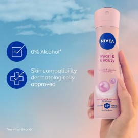 Nivea Pearl Beauty Spray Female Deodorant, 150 ml Nivea Pearl Beauty Spray Female Deodorant, 150 ml