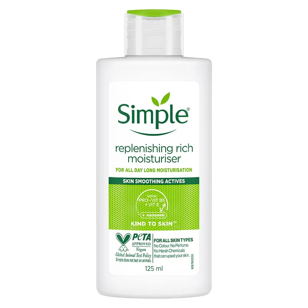 Simple Replenishing Rich Moisturiser, 125ml by Simple Simple Replenishing Rich Moisturiser, 125ml by Simple