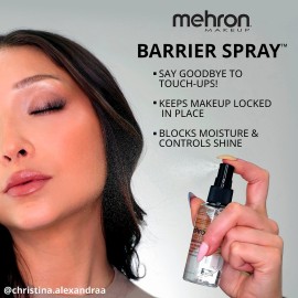 Mehron Makeup Barrier Spray | Makeup Setting Spray for Face 1 fl oz (29 ml) Mehron Makeup Barrier Spray | Makeup Setting Spray for Face 1 fl oz (29 ml)