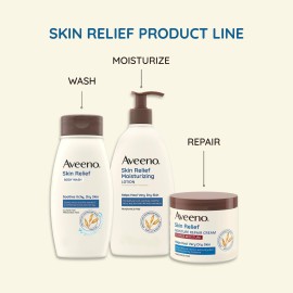 Aveeno Skin Relief Moisturizing Lotion for Very Dry Skin with Soothing Triple Oat & Shea Butter Formula, Dimethicone Skin Protectant Helps Heal Itchy, Dry Skin, Fragrance-Free, 8 fl. oz. Aveeno Skin Relief Moisturizing Lotion for Very Dry Skin with Soothing Triple Oat & Shea Butter Formula, Dimethicone Skin Protectant Helps Heal Itchy, Dry Skin, Fragrance-Free, 8 fl. oz.
