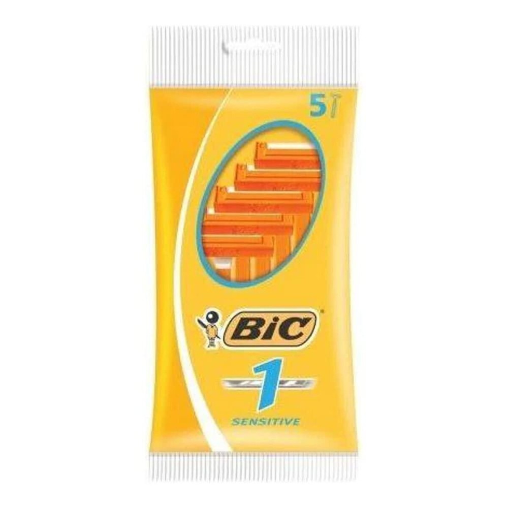 Bic Men Classic Sensitive Disposable Razors, 5 Count (Pack of 1) Bic Men Classic Sensitive Disposable Razors, 5 Count (Pack of 1)