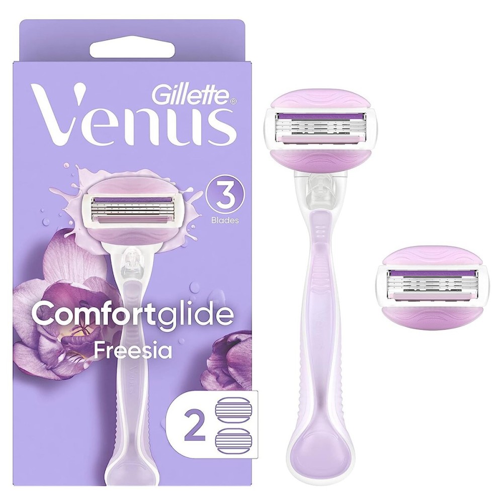 Gillette Venus ComfortGlide Freesia Women\'s Razor - 1 handle + 2 refills Gillette Venus ComfortGlide Freesia Women\'s Razor - 1 handle + 2 refills