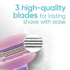 Gillette Venus ComfortGlide Freesia Women\'s Razor - 1 handle + 2 refills Gillette Venus ComfortGlide Freesia Women\'s Razor - 1 handle + 2 refills