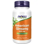 NOW Foods Supplements, American Ginseng (Panax quinquefolius) 500 mg, Herbal Supplement, 100 Veg Capsules