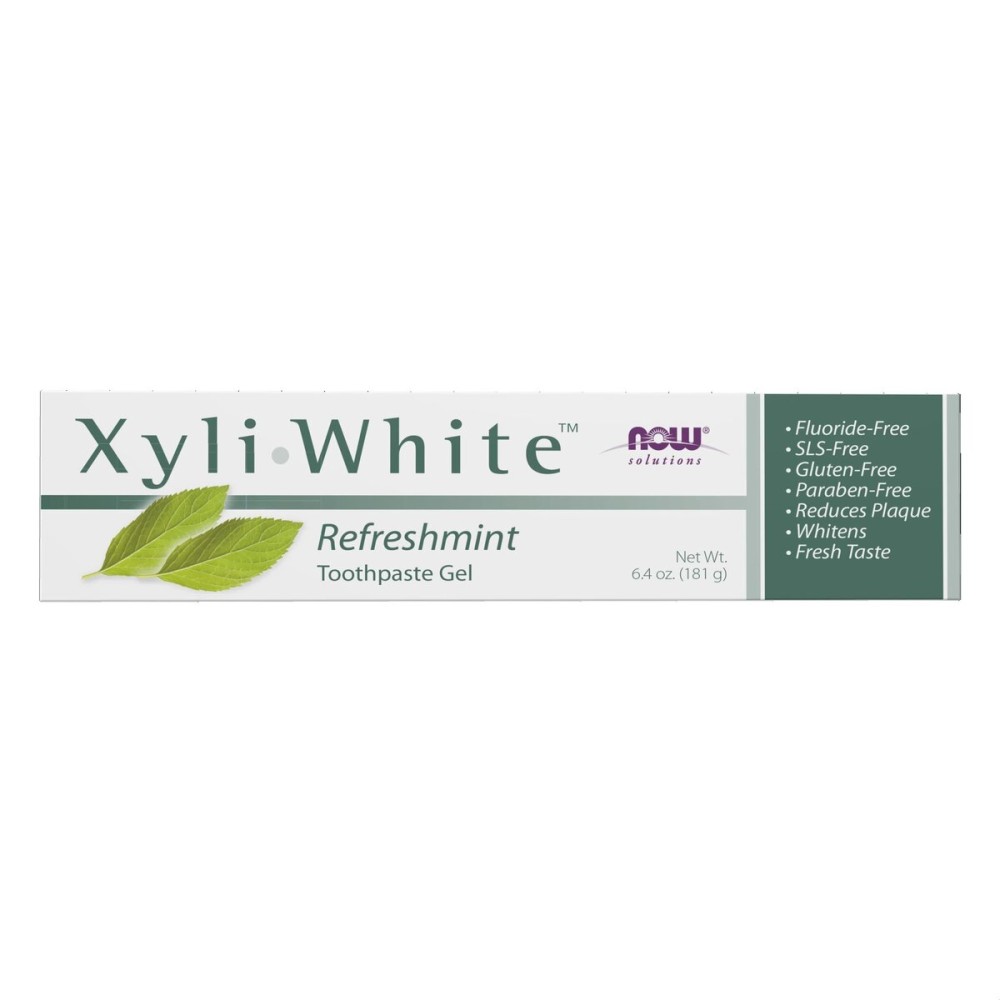 NOW Foods Solutions, Xyliwhite Toothpaste Gel, Refreshmint, Cleanses and Whitens, Fresh Taste, 6.4-Ounce NOW Foods Solutions, Xyliwhite Toothpaste Gel, Refreshmint, Cleanses and Whitens, Fresh Taste, 6.4-Ounce