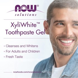 NOW Foods Solutions, Xyliwhite Toothpaste Gel, Refreshmint, Cleanses and Whitens, Fresh Taste, 6.4-Ounce NOW Foods Solutions, Xyliwhite Toothpaste Gel, Refreshmint, Cleanses and Whitens, Fresh Taste, 6.4-Ounce