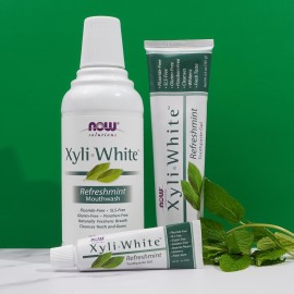 NOW Foods Solutions, Xyliwhite Toothpaste Gel, Refreshmint, Cleanses and Whitens, Fresh Taste, 6.4-Ounce NOW Foods Solutions, Xyliwhite Toothpaste Gel, Refreshmint, Cleanses and Whitens, Fresh Taste, 6.4-Ounce