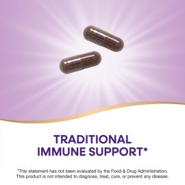 Nature\'s Way Black Elderberry Supplement, Traditional Immune Support*, With Elderberry and Elderflower, Plant Powered, 100 Capsules (Packaging May Vary) Nature\'s Way Black Elderberry Supplement, Traditional Immune Support*, With Elderberry and Elderflower, Plant Powered, 100 Capsules (Packaging May Vary)