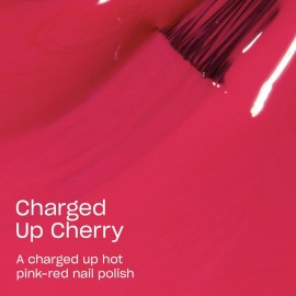 OPI Nail Lacquer Charged Up Cherry | Opaque Bright Pink Crme Chip Resistant Nail Polish | Vegan, Fast Drying, Streak Free