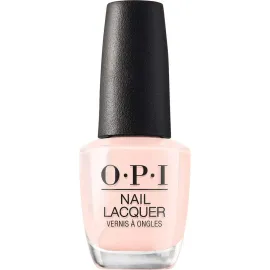 OPI Nail Lacquer Bubble Bath | Sheer Nude Pink Crme Chip Resistant Nail Polish | Vegan, Fast Drying, Streak Free