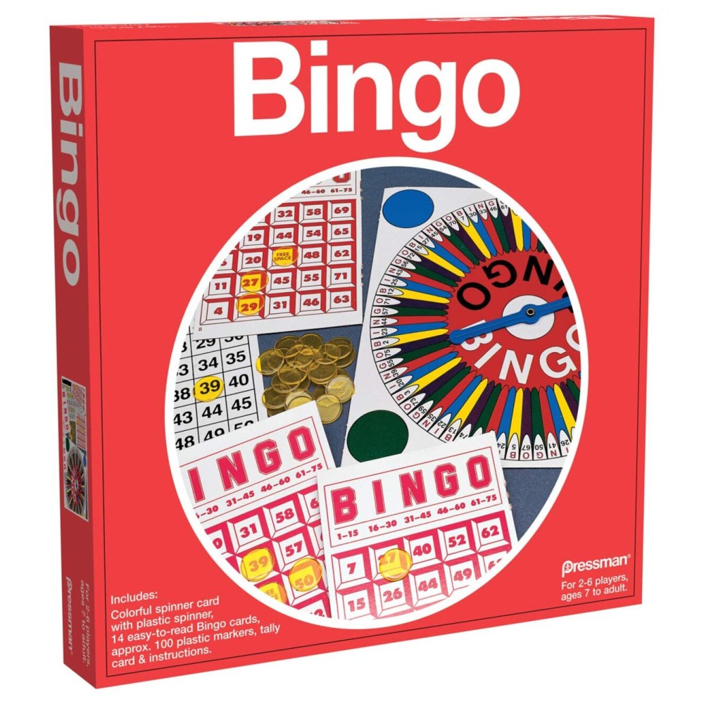 Pressman Toy Bingo in Red Box , 5 Pressman Toy Bingo in Red Box , 5