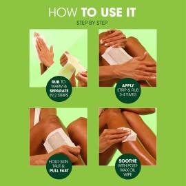 Nad\'s Body Wax Strips Hair Removal For Women At Home plus 4 Calming Oil Wipes, 24 Count Nad\'s Body Wax Strips Hair Removal For Women At Home plus 4 Calming Oil Wipes, 24 Count