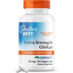 Doctor\'s Best Extra Strength Ginkgo, Non-GMO, Gluten Free, Vegan, Soy Free, Promotes Mental Function and Memory, 120 mg, 120 Count (Pack of 1)
