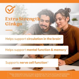 Doctor\'s Best Extra Strength Ginkgo, Non-GMO, Gluten Free, Vegan, Soy Free, Promotes Mental Function and Memory, 120 mg, 120 Count (Pack of 1) Doctor\'s Best Extra Strength Ginkgo, Non-GMO, Gluten Free, Vegan, Soy Free, Promotes Mental Function and Memory, 120 mg, 120 Count (Pack of 1)