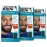Just For Men Mustache & Beard, Beard Coloring for Gray Hair with Brush, With Keratin Biotin Aloe and Coconut Oil for Healthy Facial Hair - Darkest Brown, M-50, Pack of 3 (Packaging May Vary)