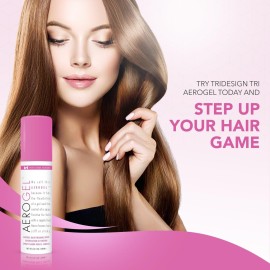 TRI Design Aerogel Hairspray - Strong Hold Hair Finishing Spray for Volumizing & Control, Flexible Styling for All Hair Types, Non-Sticky and Scented - For Women and Men - Travel Size Pack of 1 (3 Oz)