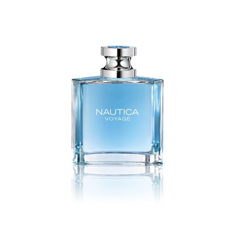 Nautica Voyage Eau De Toilette for Men - Fresh, Romantic, Fruity Scent Woody, Aquatic Notes of Apple, Water Lotus, Cedarwood, and Musk Ideal Day Wear 3.3 Fl Oz Nautica Voyage Eau De Toilette for Men - Fresh, Romantic, Fruity Scent Woody, Aquatic Notes of Apple, Water Lotus, Cedarwood, and Musk Ideal Day Wear 3.3 Fl Oz