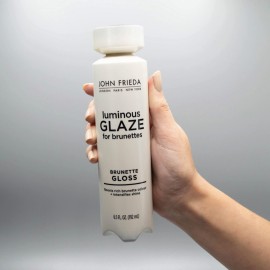 John Frieda Brilliant Brunette Luminous Glaze, Hair Gloss Enhances Rich Color and Boosts Shine for Silky Brunette Hair, Enhances While Mending Damaged Hair Surfaces, 6.5 Oz John Frieda Brilliant Brunette Luminous Glaze, Hair Gloss Enhances Rich Color and Boosts Shine for Silky Brunette Hair, Enhances While Mending Damaged Hair Surfaces, 6.5 Oz