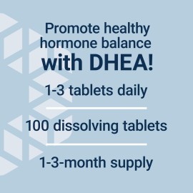 Life Extension DHEA 25 mg - For Hormone Balance, Immune Support, Sexual Health and Anti-Aging - Supports Memory & Mood - Non-GMO, Gluten-Free, Vegetarian - 100 Dissolve-In-Mouth Tablets Life Extension DHEA 25 mg - For Hormone Balance, Immune Support, Sexual Health and Anti-Aging - Supports Memory & Mood - Non-GMO, Gluten-Free, Vegetarian - 100 Dissolve-In-Mouth Tablets