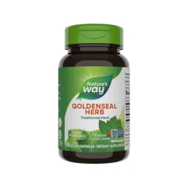 Nature\'s Way Goldenseal, Traditional Herb, 700 mg per 2-Capsule Serving, Non-GMO Project Verified, Vegan, 100 Capsules
