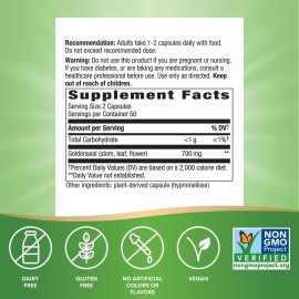 Nature\'s Way Goldenseal, Traditional Herb, 700 mg per 2-Capsule Serving, Non-GMO Project Verified, Vegan, 100 Capsules Nature\'s Way Goldenseal, Traditional Herb, 700 mg per 2-Capsule Serving, Non-GMO Project Verified, Vegan, 100 Capsules