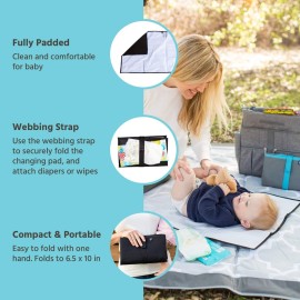 J.L. Childress Full Body Portable Changing Pad - Baby Diaper Changing Pad for Travel - Padded, Waterproof, Foldable - Extra-Large 19 x 30 - Black J.L. Childress Full Body Portable Changing Pad - Baby Diaper Changing Pad for Travel - Padded, Waterproof, Foldable - Extra-Large 19 x 30 - Black