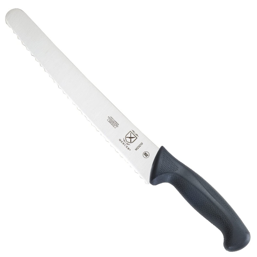Mercer Culinary M23210 Millennia Black Handle, 10-Inch Wide Wavy Edge, Bread Knife Mercer Culinary M23210 Millennia Black Handle, 10-Inch Wide Wavy Edge, Bread Knife
