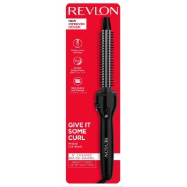 Revlon Perfect Heat Triple Ceramic Curling Brush Iron | for Silky Smooth Wave Curls (3/4 in) Revlon Perfect Heat Triple Ceramic Curling Brush Iron | for Silky Smooth Wave Curls (3/4 in)