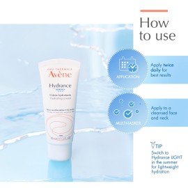 Avne Hydrance RICH Hydrating Cream, Daily Face Moisturizer, Non-Comedogenic, 1.3 Oz Avne Hydrance RICH Hydrating Cream, Daily Face Moisturizer, Non-Comedogenic, 1.3 Oz