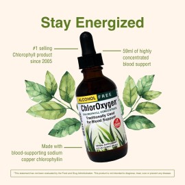 Herbs Etc. ChlorOxygen Chlorophyll Concentrate - Highly-Concentrated Energy Support - Aids Healthy Blood Circulation - Natural Vitality Support - Alcohol-Free - 2 fl oz (About 132 Servings) Herbs Etc. ChlorOxygen Chlorophyll Concentrate - Highly-Concentrated Energy Support - Aids Healthy Blood Circulation - Natural Vitality Support - Alcohol-Free - 2 fl oz (About 132 Servings)
