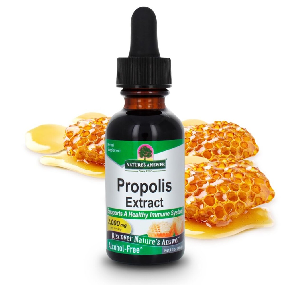 Nature\'s Answer Propolis Resin Extract 1 Fluid Ounce - Alcohol Free, Immune Support, Gluten Free, Made in USA, Natural Bee Product, Suitable for Everyone, Pure Herbal Extract Nature\'s Answer Propolis Resin Extract 1 Fluid Ounce - Alcohol Free, Immune Support, Gluten Free, Made in USA, Natural Bee Product, Suitable for Everyone, Pure Herbal Extract