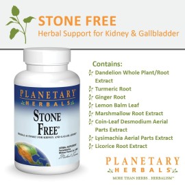 Planetary Herbals Stone Free Tablets, 90 Count Planetary Herbals Stone Free Tablets, 90 Count