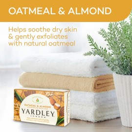 Yardley Oatmeal and Almond Bar Soap, Oatmeal & Almond, 4 Ounce Yardley Oatmeal and Almond Bar Soap, Oatmeal & Almond, 4 Ounce