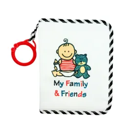 Baby\'s First Photo Album - My First Family Photo Album - Soft Fabric, Baby Safe, Easy to Clean, Holds 17 Photos, Personalize with Your Favorite Pictures, No Hard Edges