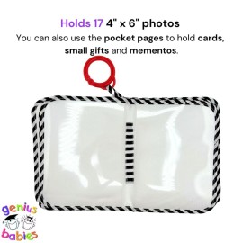 Baby\'s First Photo Album - My First Family Photo Album - Soft Fabric, Baby Safe, Easy to Clean, Holds 17 Photos, Personalize with Your Favorite Pictures, No Hard Edges Baby\'s First Photo Album - My First Family Photo Album - Soft Fabric, Baby Safe, Easy to Clean, Holds 17 Photos, Personalize with Your Favorite Pictures, No Hard Edges