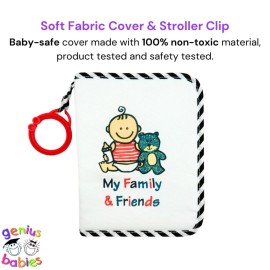 Baby\'s First Photo Album - My First Family Photo Album - Soft Fabric, Baby Safe, Easy to Clean, Holds 17 Photos, Personalize with Your Favorite Pictures, No Hard Edges Baby\'s First Photo Album - My First Family Photo Album - Soft Fabric, Baby Safe, Easy to Clean, Holds 17 Photos, Personalize with Your Favorite Pictures, No Hard Edges