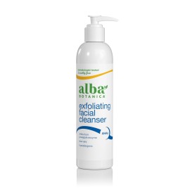 Alba Botanica Exfoliating Facial Cleanser, with Pineapple Enzyme and Aloe Vera, 8 Oz (Packaging May Vary)