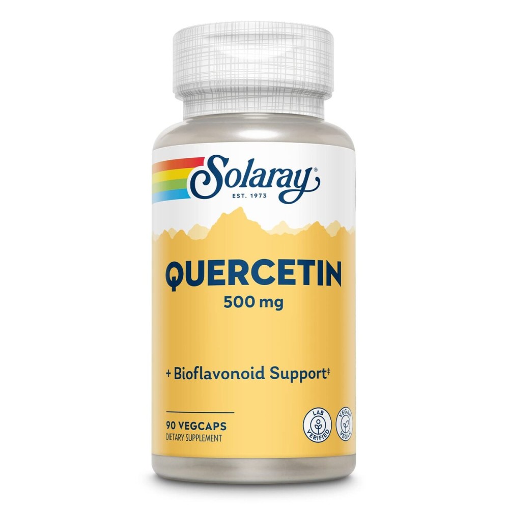 SOLARAY Quercetin 500 mg, Supports Sinus, Respiratory, Immune Function & Normal, Healthy Uric Acid Levels, 90 VegCaps SOLARAY Quercetin 500 mg, Supports Sinus, Respiratory, Immune Function & Normal, Healthy Uric Acid Levels, 90 VegCaps