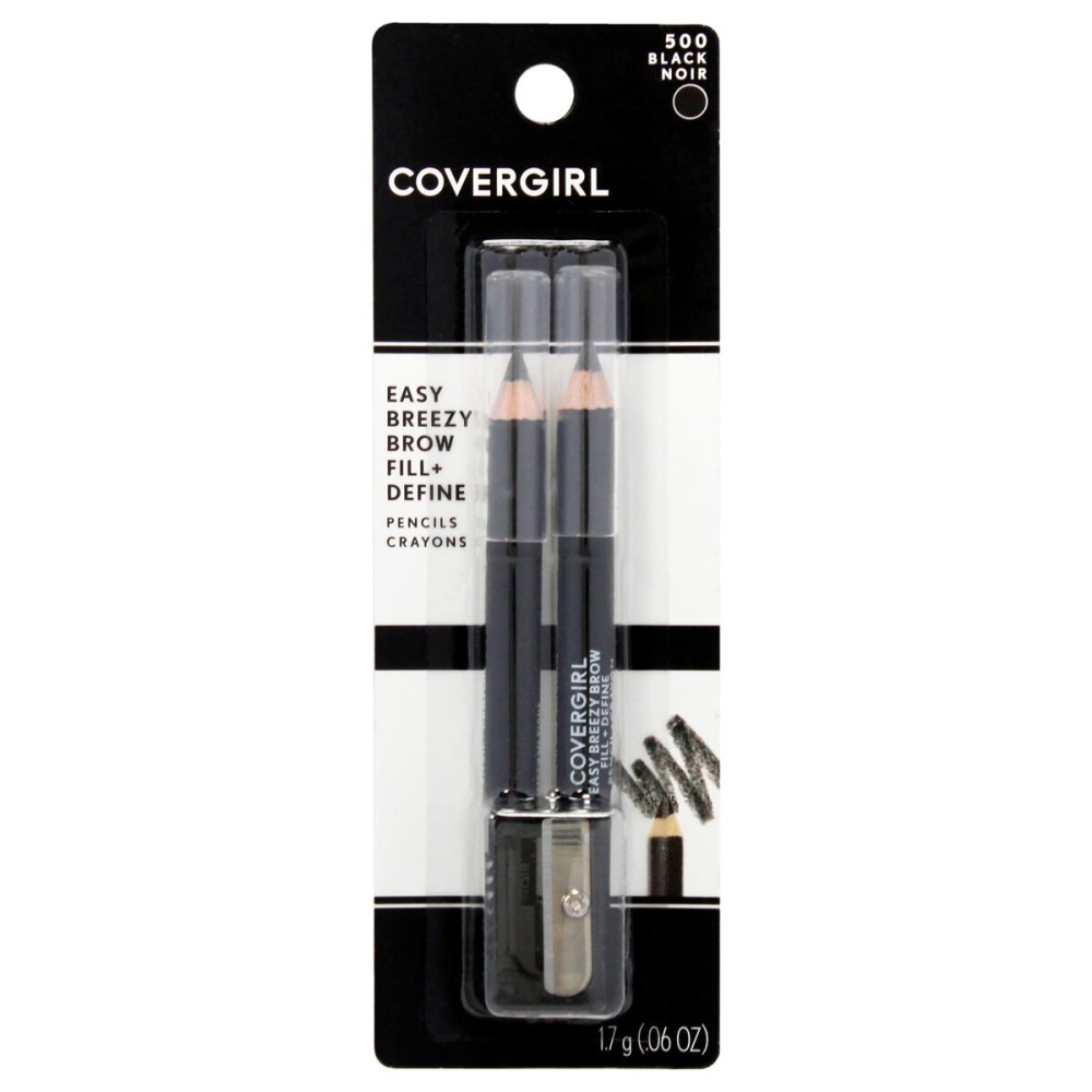 COVERGIRL - Easy Breezy Brow Fill + Define Brow Pencil, Sharpener Included, Long-Lasting, Deeply Pigmented, Blendable Formula, 100% Cruelty-Free COVERGIRL - Easy Breezy Brow Fill + Define Brow Pencil, Sharpener Included, Long-Lasting, Deeply Pigmented, Blendable Formula, 100% Cruelty-Free