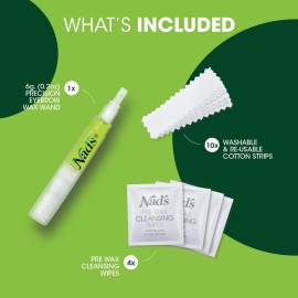 Nad\'s Eyebrow Shaper Wax Kit Eyebrow Facial Hair Removal Delicate Areas Cotton Strips, Cleansing Wipes, 0.2 Ounce (Pack of 1) Nad\'s Eyebrow Shaper Wax Kit Eyebrow Facial Hair Removal Delicate Areas Cotton Strips, Cleansing Wipes, 0.2 Ounce (Pack of 1)