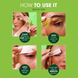 Nad\'s Eyebrow Shaper Wax Kit Eyebrow Facial Hair Removal Delicate Areas Cotton Strips, Cleansing Wipes, 0.2 Ounce (Pack of 1) Nad\'s Eyebrow Shaper Wax Kit Eyebrow Facial Hair Removal Delicate Areas Cotton Strips, Cleansing Wipes, 0.2 Ounce (Pack of 1)