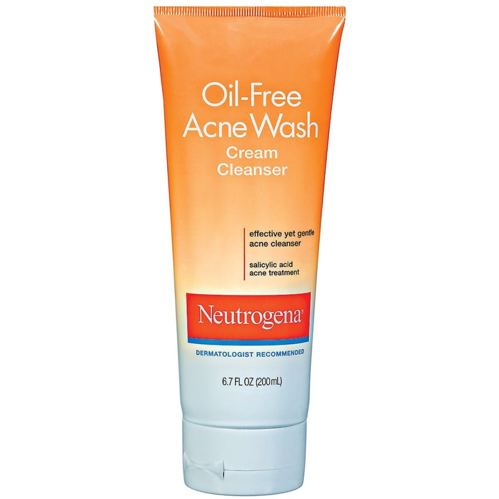 Neutrogena Oil-Free Acne Wash Cream Cleanser, 6.7 Ounce Neutrogena Oil-Free Acne Wash Cream Cleanser, 6.7 Ounce