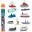 Safari Ltd. In the Water TOOB - Figurines of Jet Ski, Raft, Submarine, Motorboat, Windsurfer, Battleship, Cruise, Steam, Sail, Tug, Cargo Boat - Educational Toy Figures For Boys, Girls & Kids Ages 3+