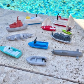 Safari Ltd. In the Water TOOB - Figurines of Jet Ski, Raft, Submarine, Motorboat, Windsurfer, Battleship, Cruise, Steam, Sail, Tug, Cargo Boat - Educational Toy Figures For Boys, Girls & Kids Ages 3+ Safari Ltd. In the Water TOOB - Figurines of Jet Ski, Raft, Submarine, Motorboat, Windsurfer, Battleship, Cruise, Steam, Sail, Tug, Cargo Boat - Educational Toy Figures For Boys, Girls & Kids Ages 3+