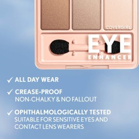 COVERGIRL - Eye Enhancers 3-Kit Eyeshadow, silky, sheer formula, double ended applicator, 100% Cruelty-free COVERGIRL - Eye Enhancers 3-Kit Eyeshadow, silky, sheer formula, double ended applicator, 100% Cruelty-free