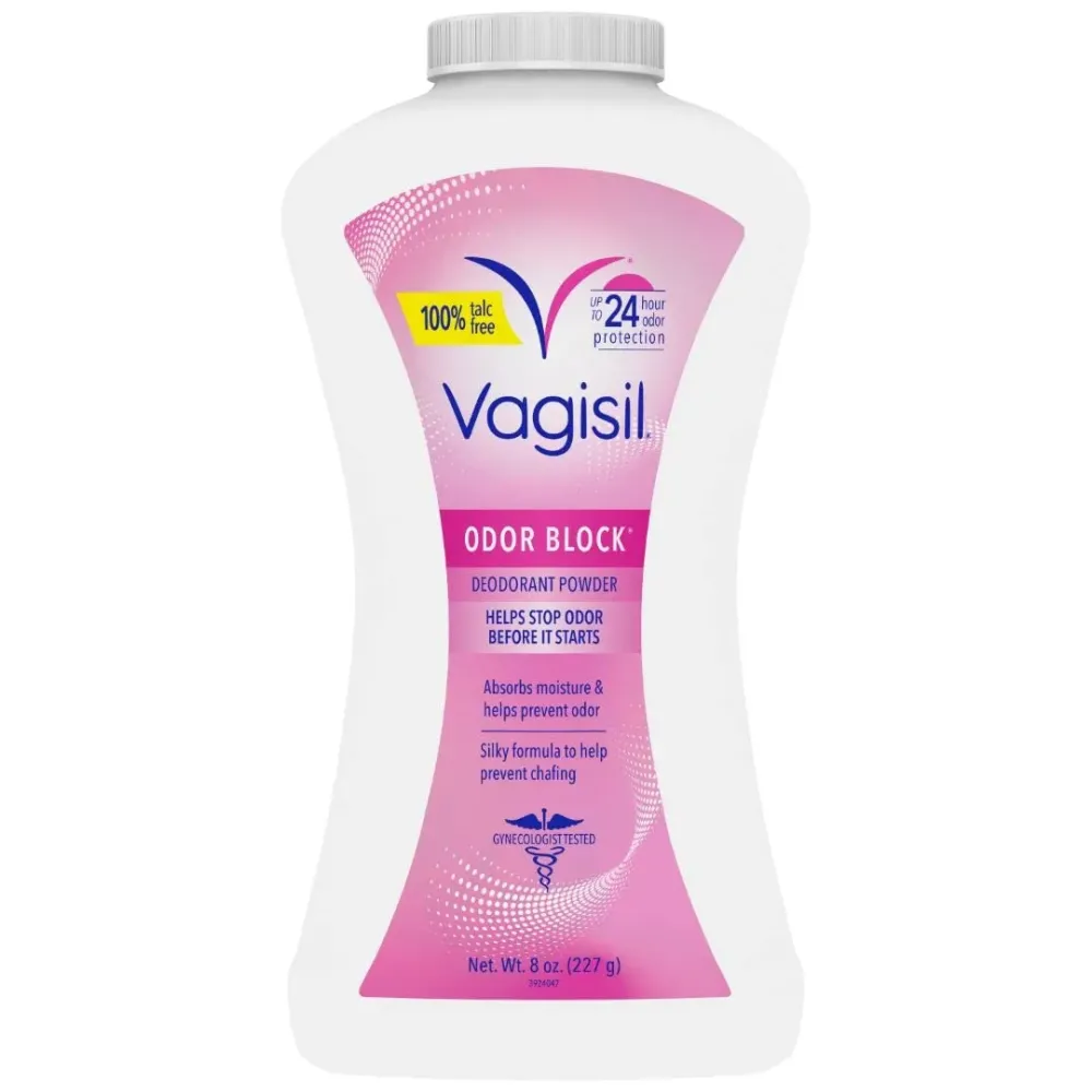 Vagisil Odor Block Deodorant Powder for Women, Helps to Prevents Chafing, Talc-Free, 8 Ounce (Pack of 1) Vagisil Odor Block Deodorant Powder for Women, Helps to Prevents Chafing, Talc-Free, 8 Ounce (Pack of 1)