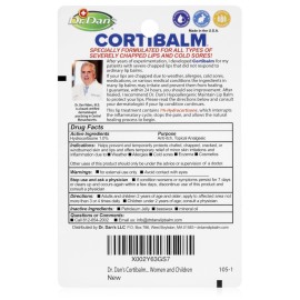 Dr. Dan\'s Cortibalm - 1 Pack - for Dry Cracked Lips - Healing Lip Balm for Severely Chapped Lips - Designed for Men, Women and Children Dr. Dan\'s Cortibalm - 1 Pack - for Dry Cracked Lips - Healing Lip Balm for Severely Chapped Lips - Designed for Men, Women and Children