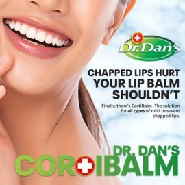 Dr. Dan\'s Cortibalm - 1 Pack - for Dry Cracked Lips - Healing Lip Balm for Severely Chapped Lips - Designed for Men, Women and Children Dr. Dan\'s Cortibalm - 1 Pack - for Dry Cracked Lips - Healing Lip Balm for Severely Chapped Lips - Designed for Men, Women and Children